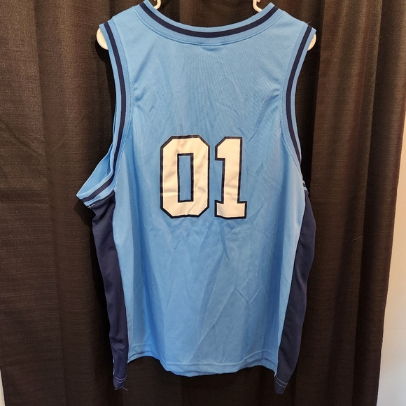 Foot Locker UNC North Carolina Tar Heels Blue #01 Basketball Jersey Mens XL - Picture 3 of 3
